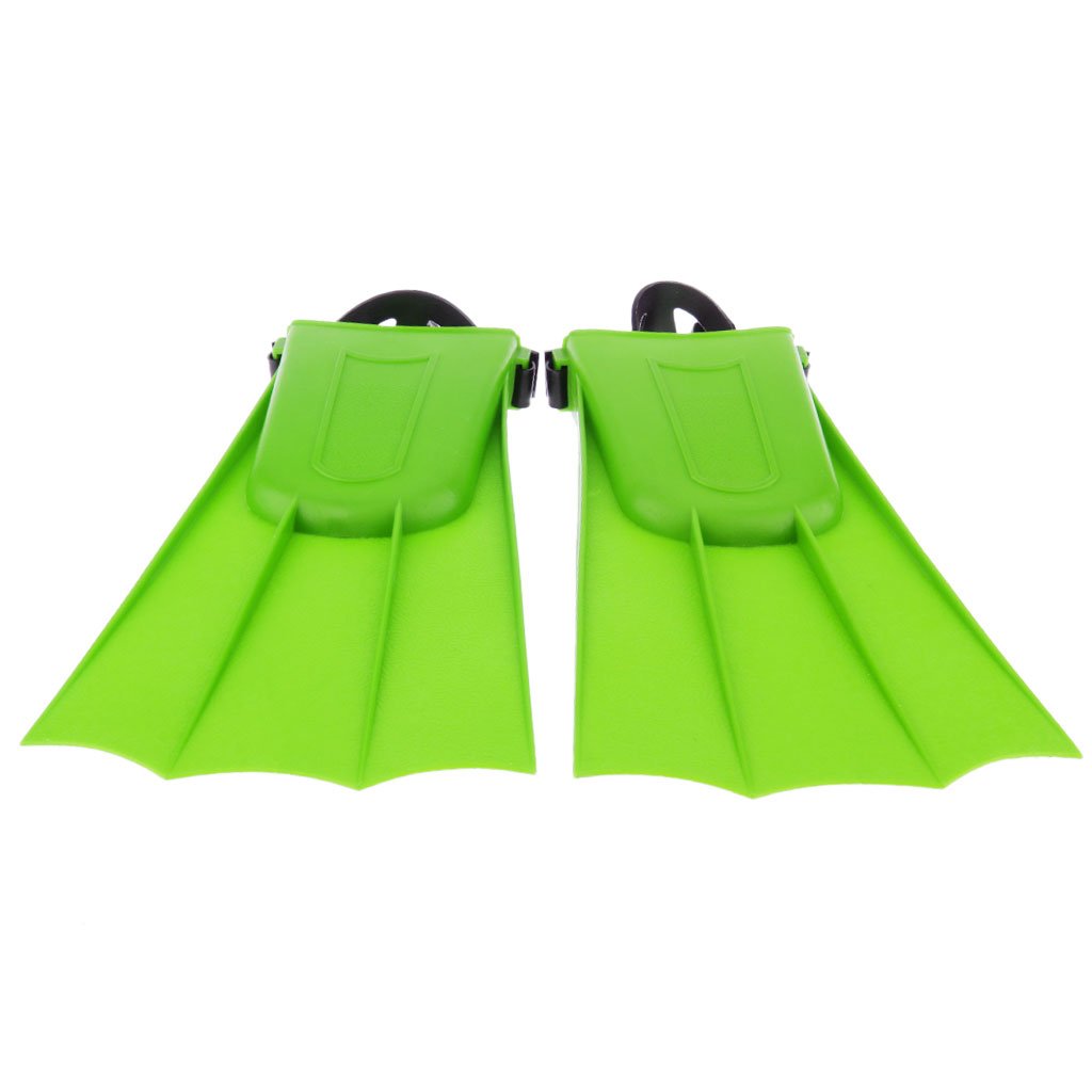 Set di 3 pinne regolabili per adulti, strumenti di apprendimento per nuoto, immersioni, XL, verde, XL, tipo B