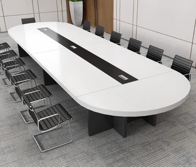 Image of Premium Conference Meeting Table for Office Boardroom Corporate Workspace for Executive and Professional Business Furniture (MCT-068 LPB L8W4)