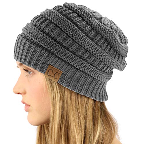 Image of Hatsandscarf CC Exclusives Solid Color Beanie Tail Hat for Adult (MB-20A)