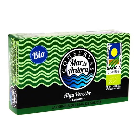 Algas al Natural Bio en Lata 90g | Varias Variedades (Wakame, Kombu, Codium/Alga Percebe) (90, Codium Alga Percebe)