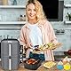Ninja Double Stack XL Zubehör,Airfryer Zubehör für Ninja SL400EU SL451EU,9,5L Heißluftfritteuse Zubehör für Ninja Foodi Max Dual Zone AF400EU AF300EU 7.6L-9.5L, BPA-frei,Air Fryer Silikonform Einsatz