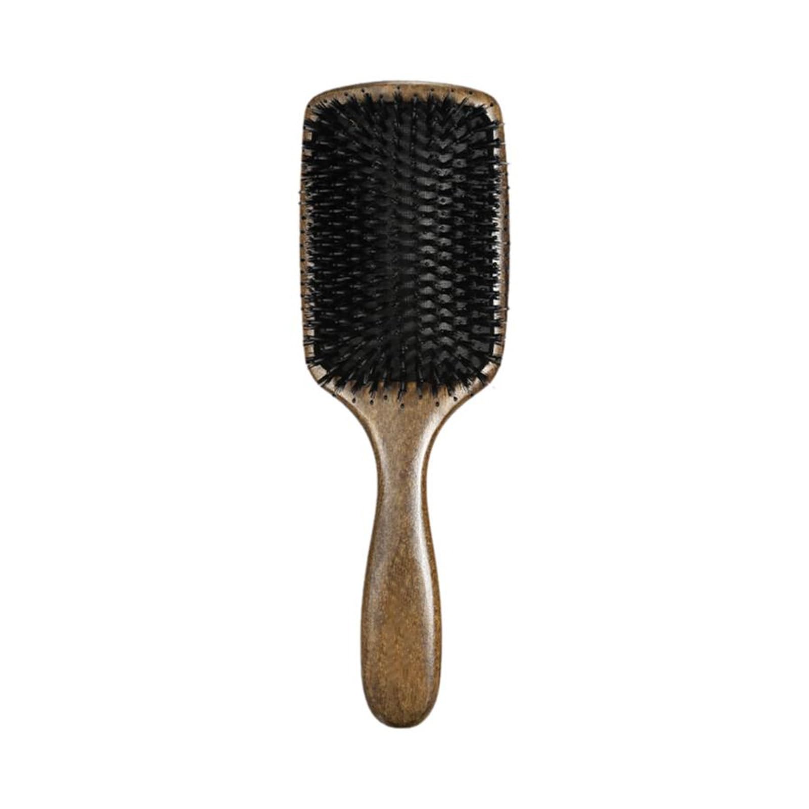 Cepillo de pelo, cerdas de jabalí para mujeres y hombres, cepillo de cerdas de jabalí y cerdas de nailon para cabello húmedo/seco, alisado y desenredante, cepillo diario para mejorar el brillo