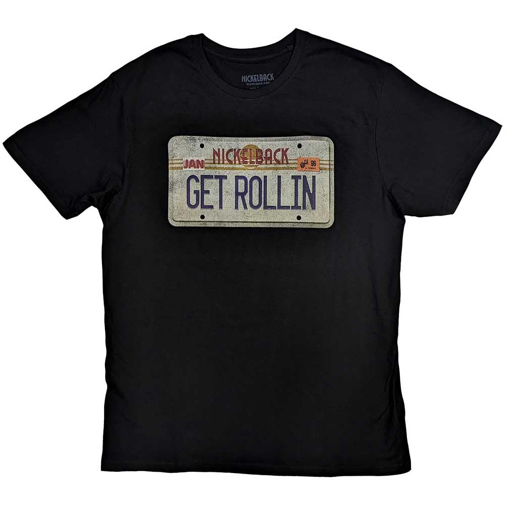 Nickelback License Plate T-Shirt Black S