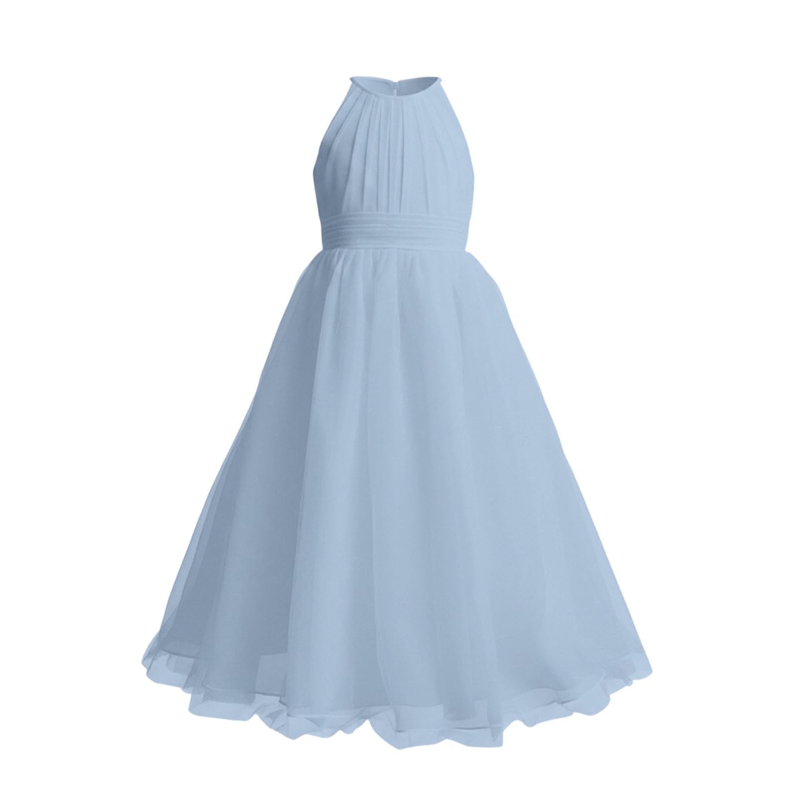 Niñas Vestido Sin Mangas Color Sólido Elegantes Forma de A Vestido Largas Adolescente Niña Verano Comodos Transpirable Ligero Casual Playa Festivo Actividades