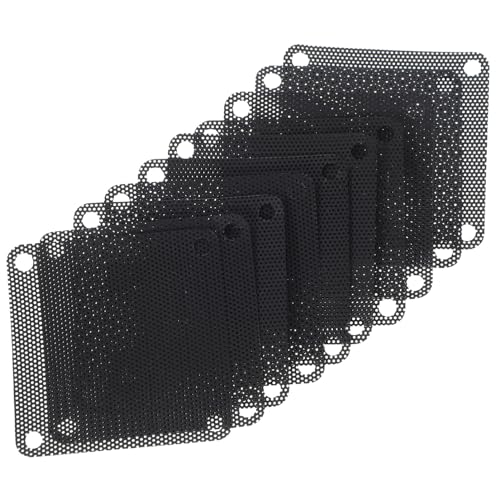 BRIGHTFUFU 10pcs Fan Mesh Covers Computer Cooling Accessory for Efficient Airflow and Hardware Easy to Install and