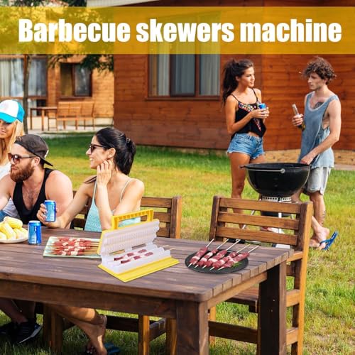 Molde manual para brocheta multifuncional con prensa compacta para cocina y camping 3