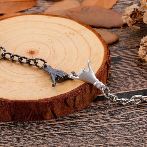 Image of Matching Keychains for Couples, Romantic Gifts for Boyfriend Girlfriend, Anniversary Valentine's Day Presents, Best Friends Keepsakes, Long Distance Relationship Tokens, Alloy Keychain 3cm