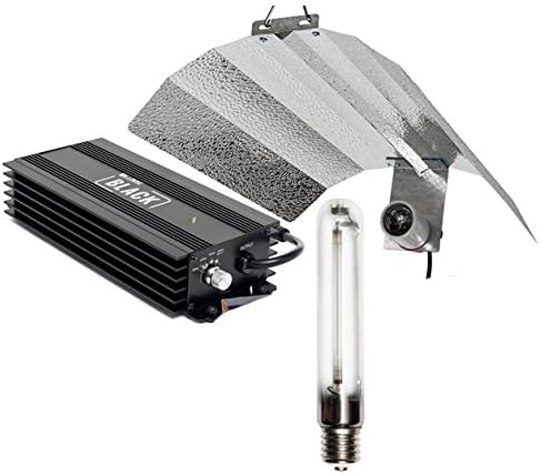 Hydroponics Lumii Dimmable Black Ballast Kit: Dimmable Ballast, 600w HPS and Reflector