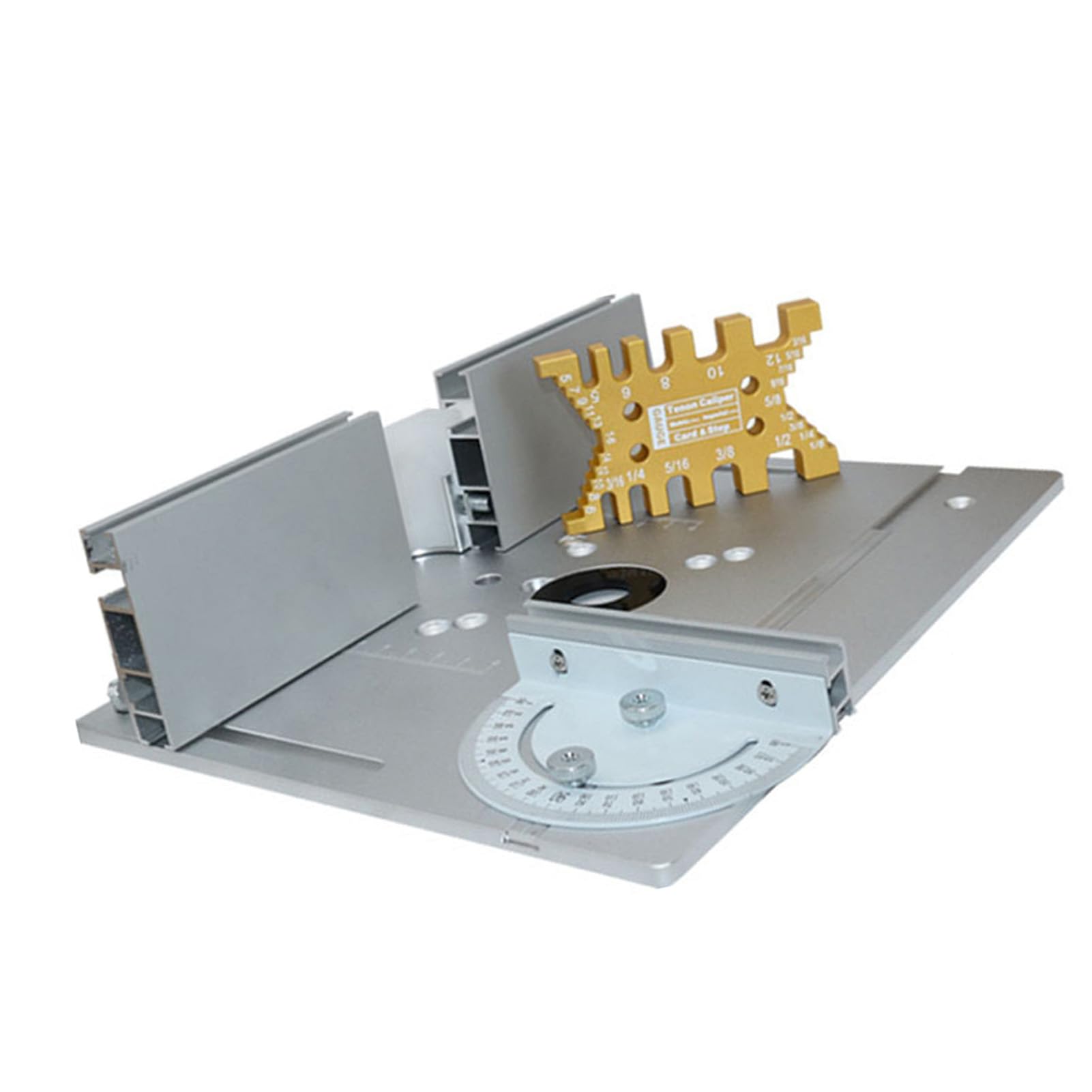 Akozon Płytka Wkładka Stołu Routera Zestaw 4 Sztuk ze Stopu Aluminium do Frezowania Drewna Przycinanie Grawerowanie 240x200mm Pasuje do Większości Stołów Routerów (zestaw 4)