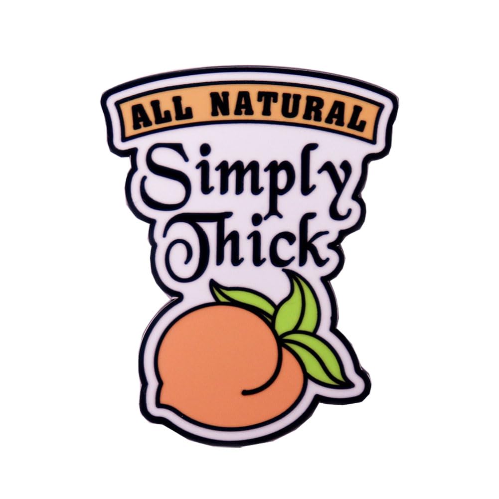 Ficsowy All Natural Simply ... Enamel Pins Funny Lapel Pin Brooch Clothing Backpack Badges Fashion Accessories Gift
