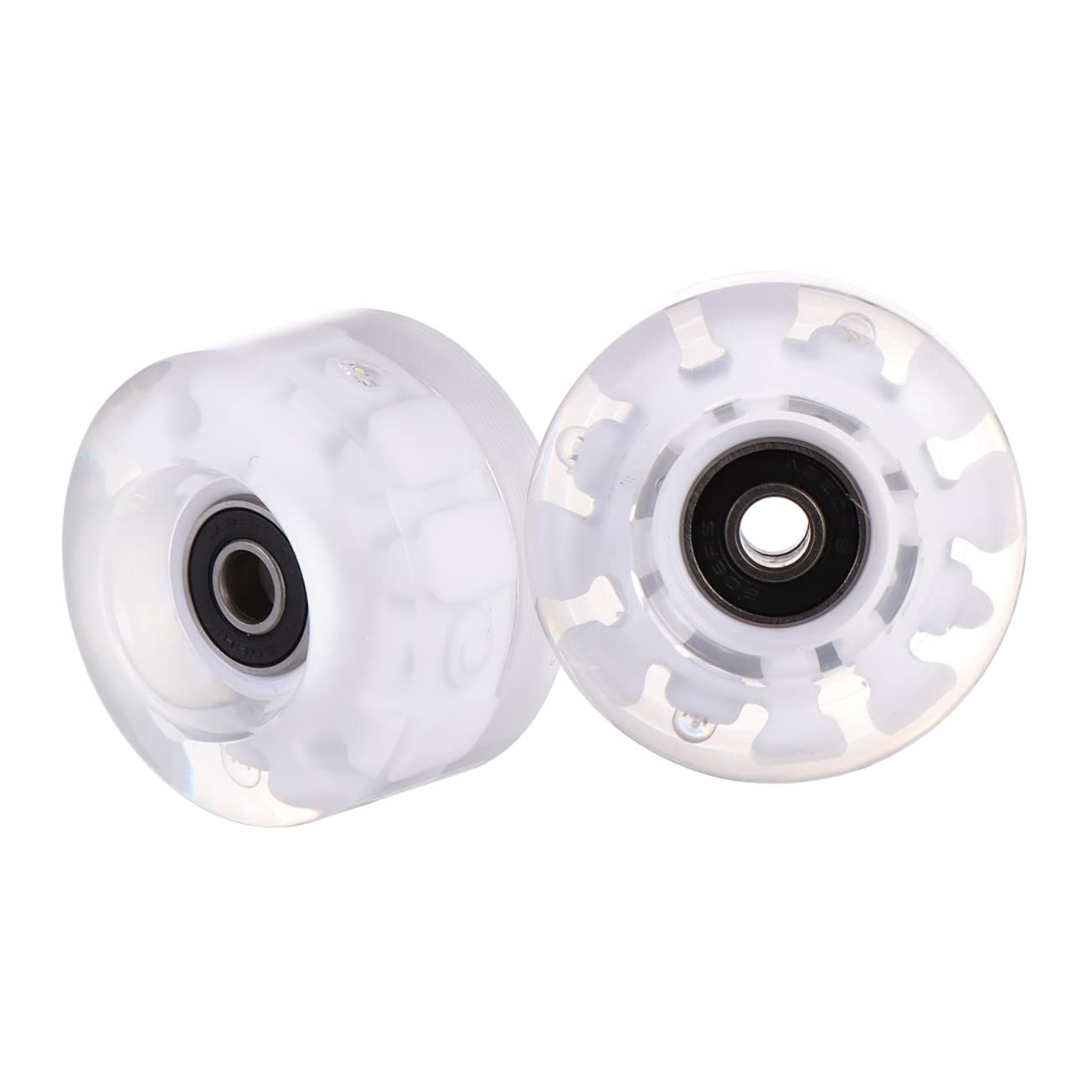 ibasenice 2pcs Roller Skating Wheels with Bearings Durable Wheels for Ice Skates Stable for Skateboards and Scooters