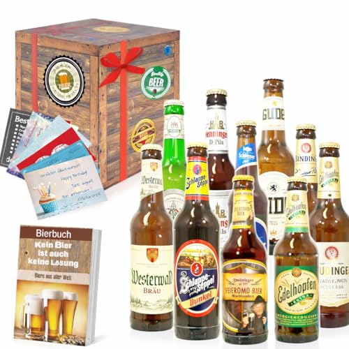 Bierset 'Die Besten Biere Deutschlands' in Geschenkverpackung (9 x 0.33 l/ 0.5 l)