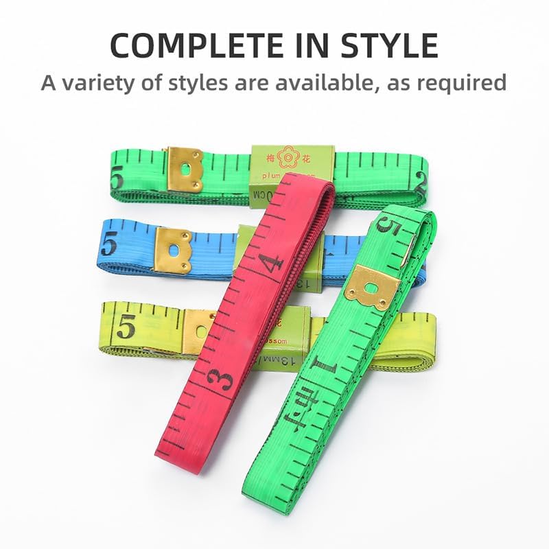 4 Pack Soft Tape Measure 60 Inch/150 cm Double Scale Flexible Measuring Tape for Body Sewing Tailor Cloth Fabric Crafts
