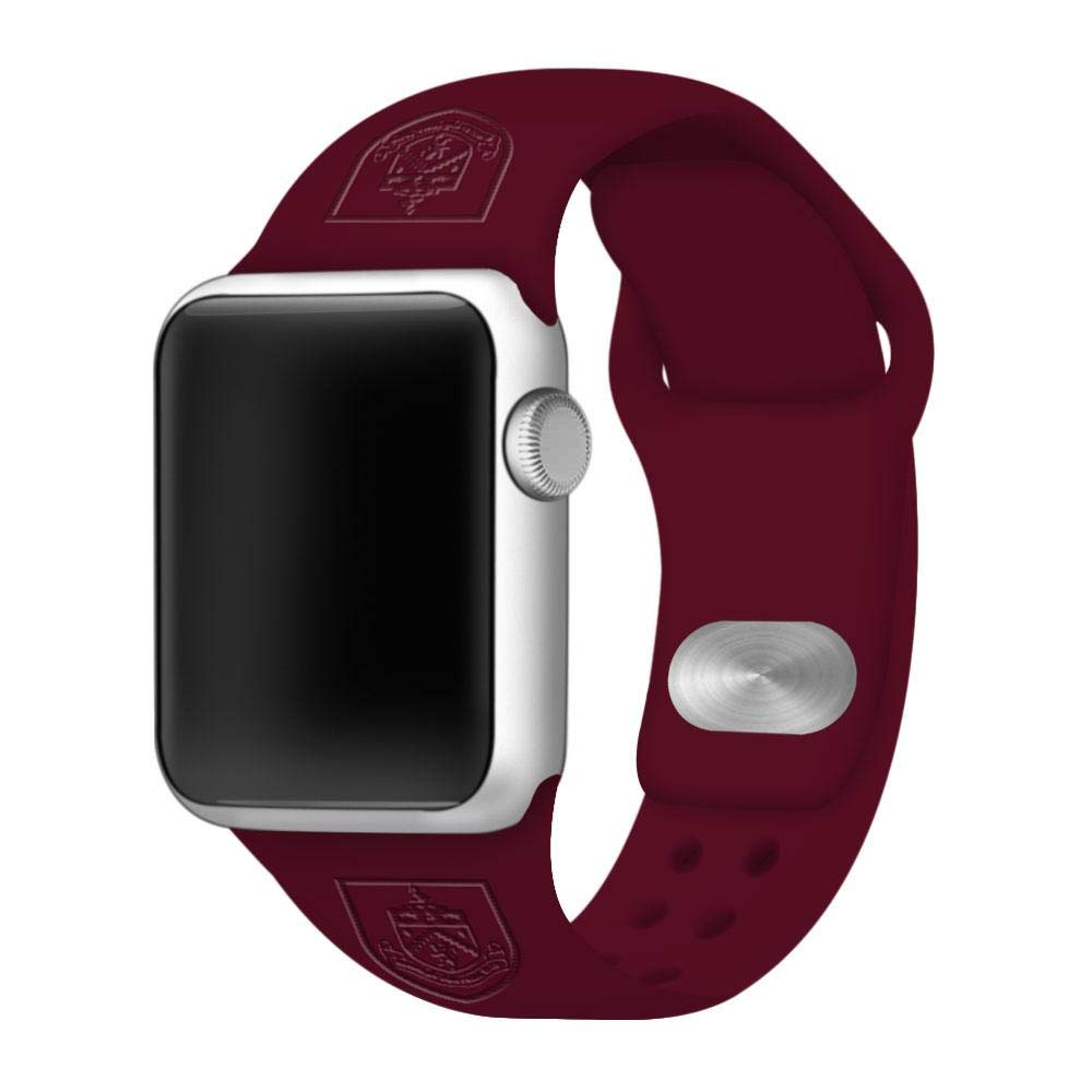 Affinity Bands Burnley FC Engraved Silicone Sport Band Compatible with Apple Watch (42/44/45mm Maroon)