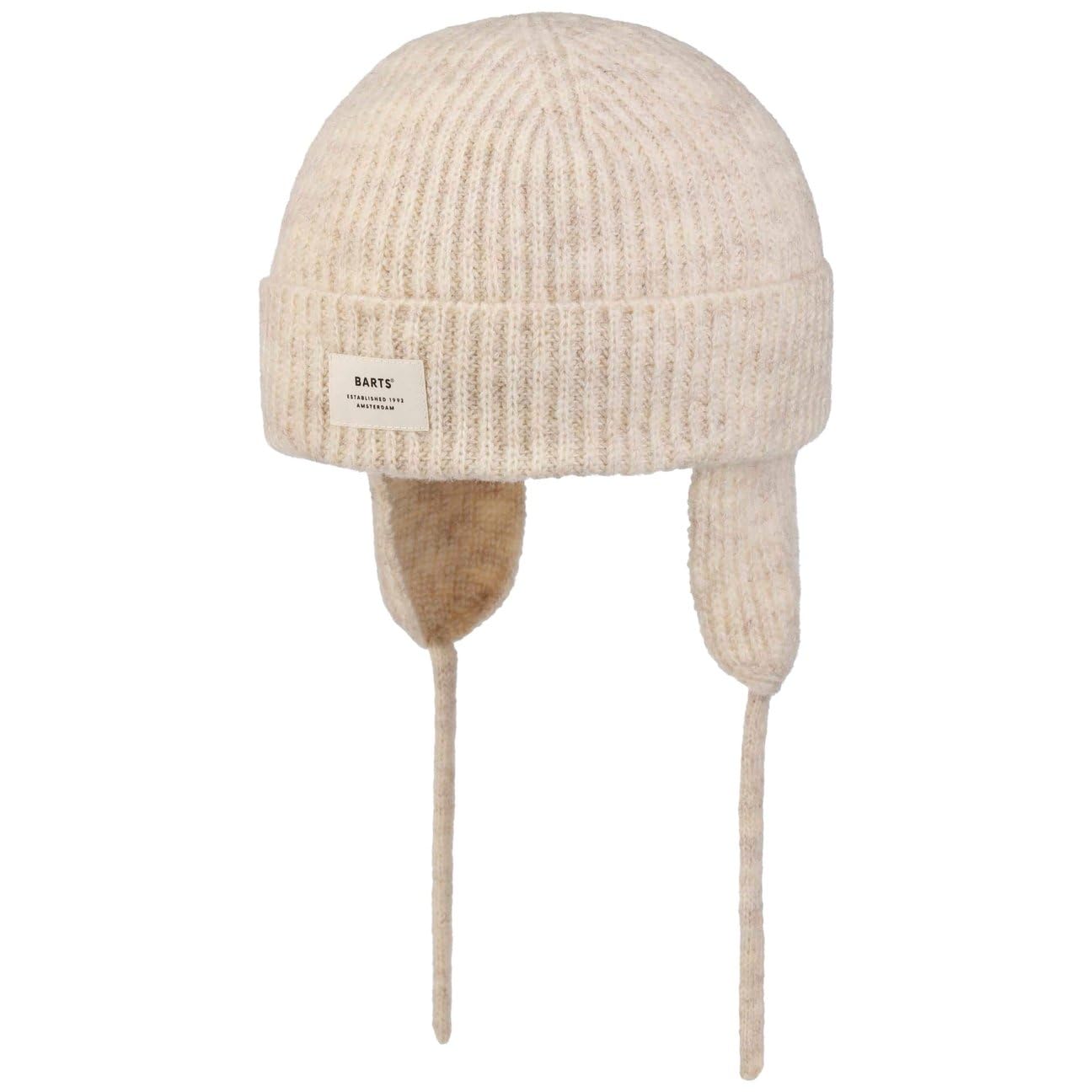 Barts Women's Oatmeal Hillstar Beanie Hat With Ear Flaps By