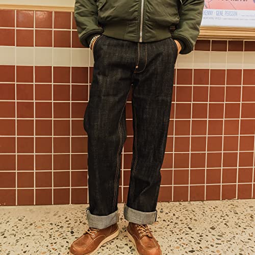 Red Tornado 18oz Selvedge Denim Jeans Loose Straight Fit2