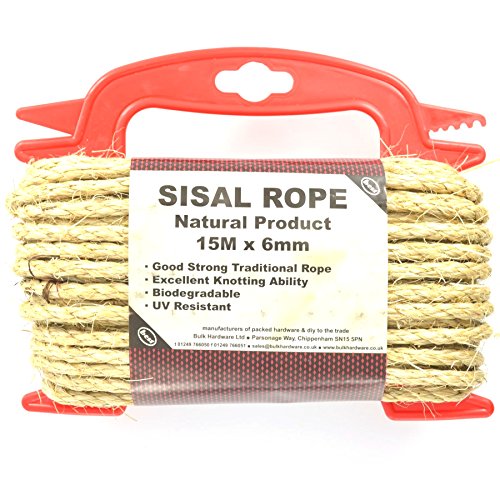 Corda in sisal, 15 m x 6 mm