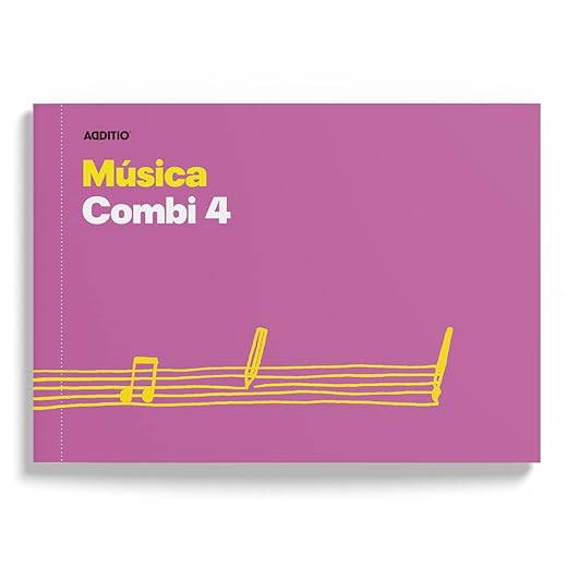 Cuaderno De Música Combi 4 Pentagramas 20Mm + Anotaciones - Lila