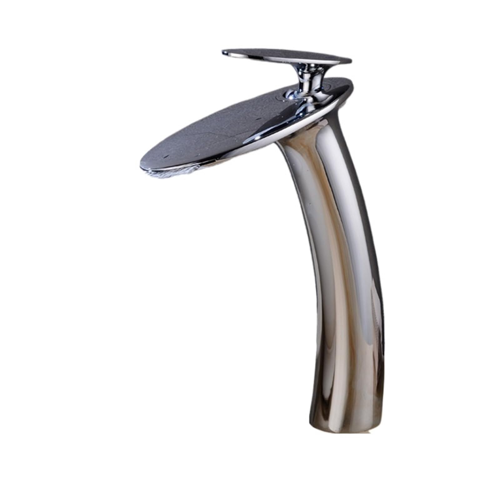 Lyvqzpwlr Color-05 Bathroom Basin Pillar Taps, Waterfall Basin Faucet Single Handle Mixer Tap For Bathroom Kitchen Multicolor(Color-05)