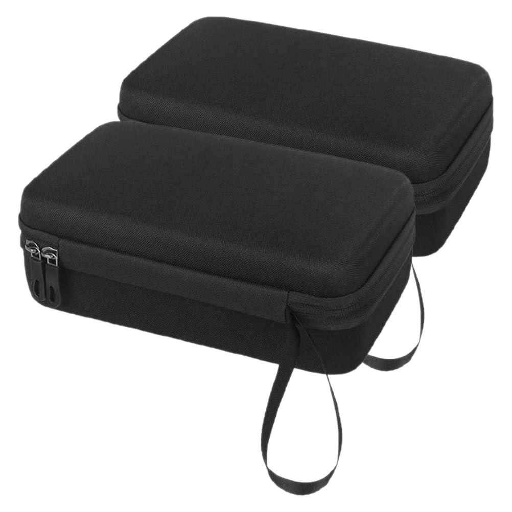 Pack Organizer Tasche für Ladegeräte von Elektrofahrzeugen, Schwarz | Polyester und Eva, Harte Hülle mit Stoßschutz, für E-scooter und Handtasche, 2 Stück