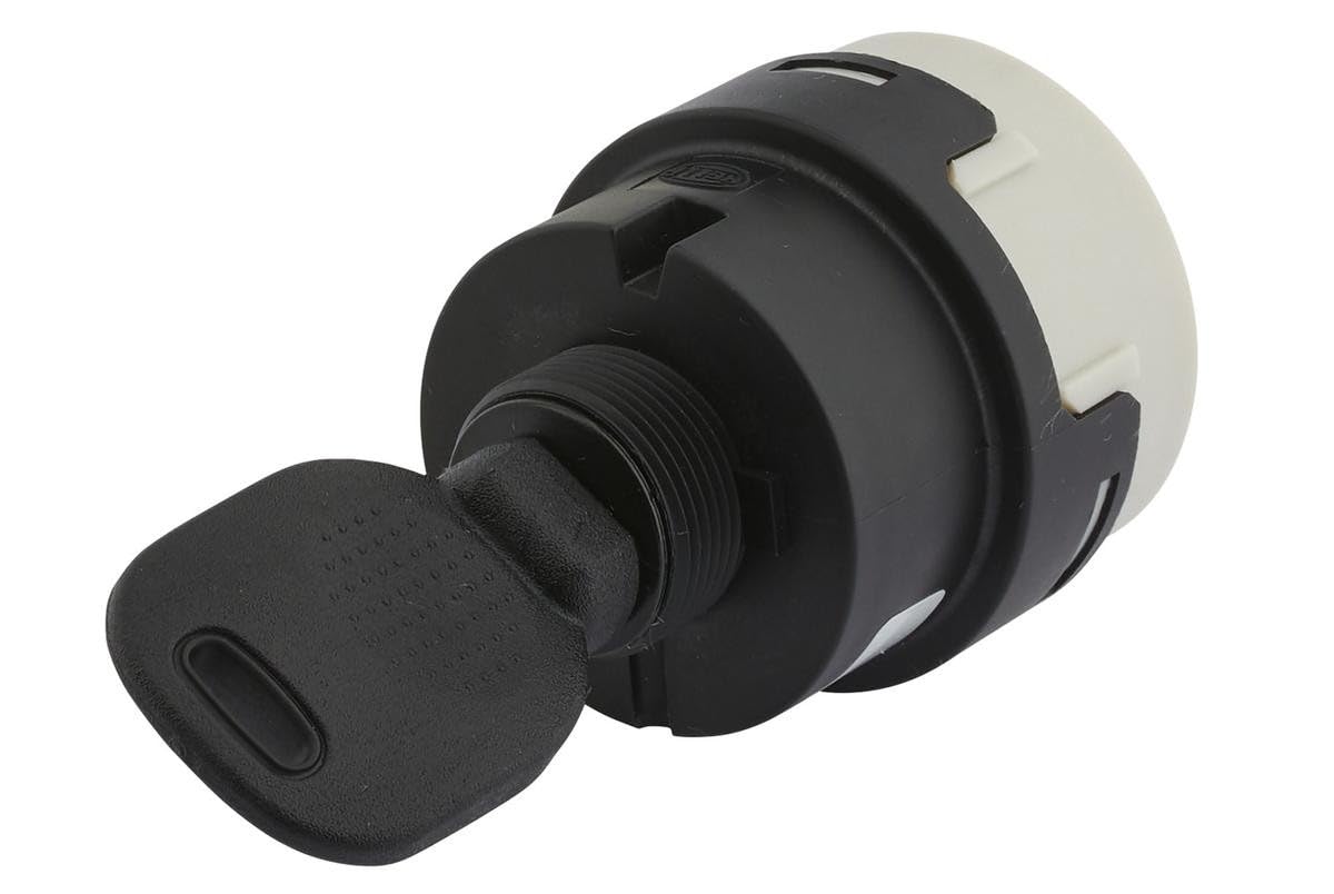 Hella 6JB 003 959-021 Interruttore, Accensione / Motorino D'avviamento, Comando Torsione, 12/24V, 10A... Poli, Interruttore Acceso/Spento/Avvia/Preriscaldamento-image