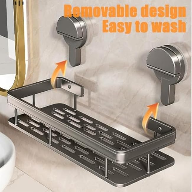 Sponge Holder for Kitchen Sink, Suction Cup Sink Caddy Organizer with Drain Tray, Wall Mount Sponge Holder,Apartmen RV Sponge Caddy Essentials Clean Tools for Sponge Dish Cloth Brush Scrubber Gray