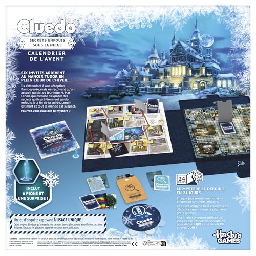 Advent Calendars Calendrier de 'avent Cluedo : Secrets enfouis sous la Version Française Jeu d'halloween à partir de - vue 6