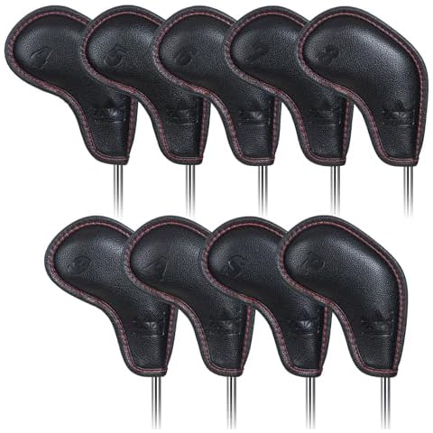 Magnetic Closure Iron Headcovers Set by CRAFTSMAN GOLF Cover