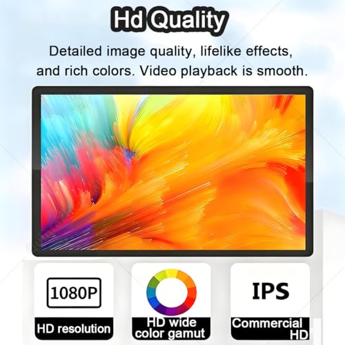 Image of Digital Advertising Display Screen,Signage Player Box Advertising Display,Media Signage Player,Viewing Angle 168,Landscape /Portrait LCD Monitor,for Restaurants,Cafes,Shops 21.5inch
