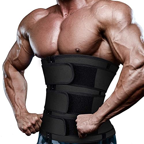 Faja Reductora de Cintura - Faja Lumbar de Neopreno para Hombres y Mujeres - Faja Moldeadora de Abdomen, Tallas S-6XL