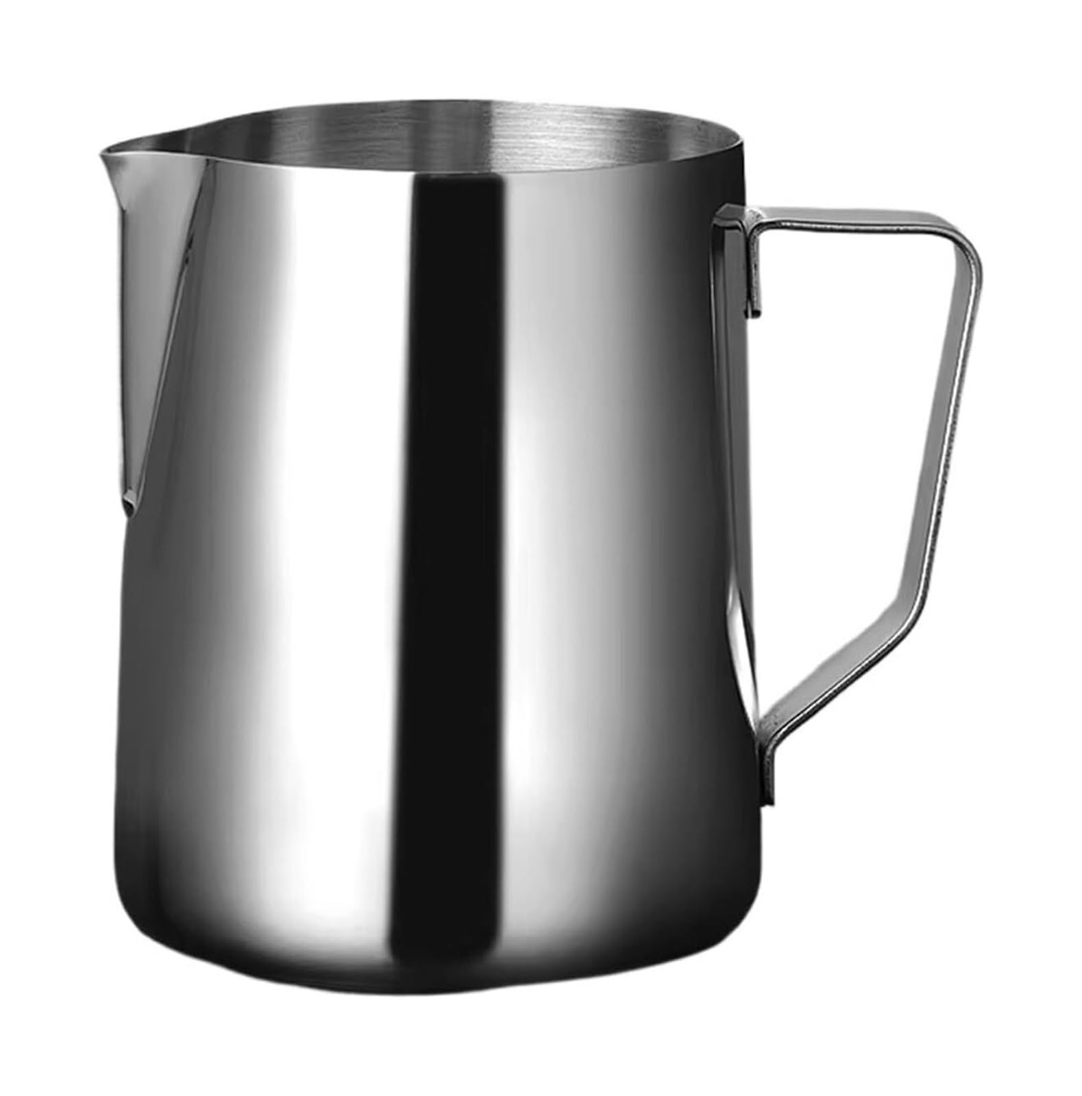 Jarra de espuma de leche, jarra de espuma de café de acero inoxidable, 150-1000 ml, perfecta para espresso o latte, herramienta profesional de barista para espuma suave