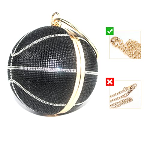 Image of Football Purse Rhinestone Sparkly Glitter Clutch Purses Women Bling Evening Bag Crystal Rugby Ball Shaped Novelty for Party