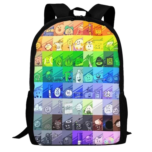 Bfdi-Battle for Dream-Island Backpack,3d Print Laptop Backpack Lightweight Casual Daypack Bookbag 16.5 In, 17 Inch