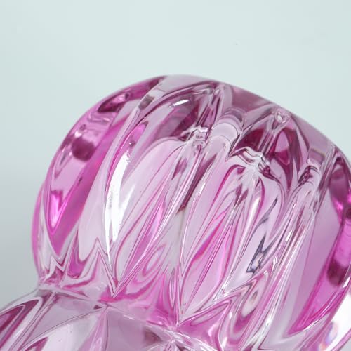Vase en verre cristal violet petit format pour table basse - 7