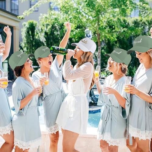 Image of LADY&HOME Bachelor /Bachelorette Party Baseball Hats Set, Embroidered Adjustable Cotton Truck Caps