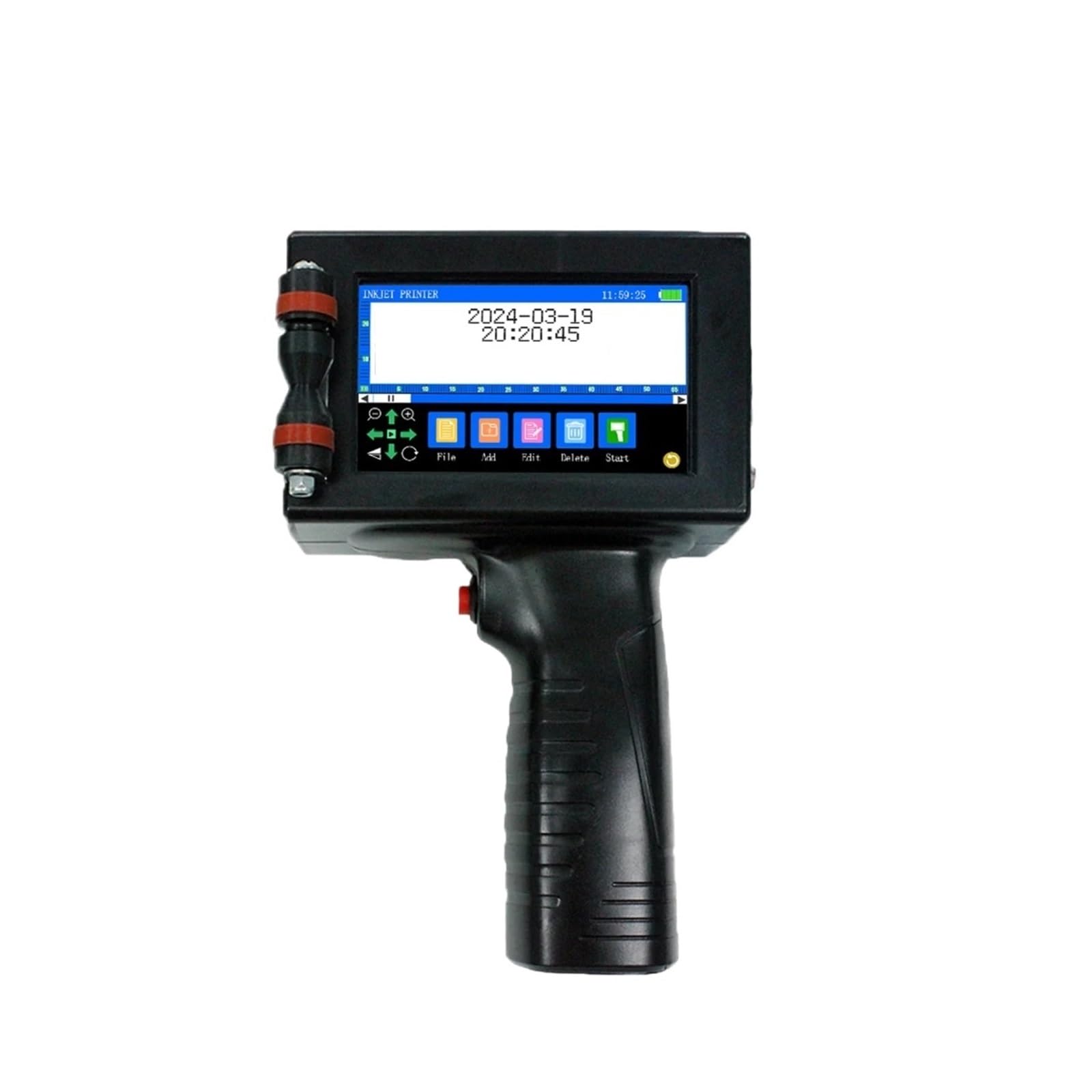 Imprimante jet d'encre thermique portable 12.7mm machine codage date logo QR code