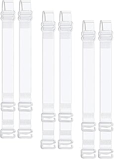 Clear Bra Straps 3 Pairs Invisible Bra Straps Adjustable Shoulder Bra Strap Non-Slip Transparent Bra Straps