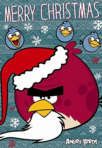 Angry birds merry christmas card : Amazon.co.uk: Stationery