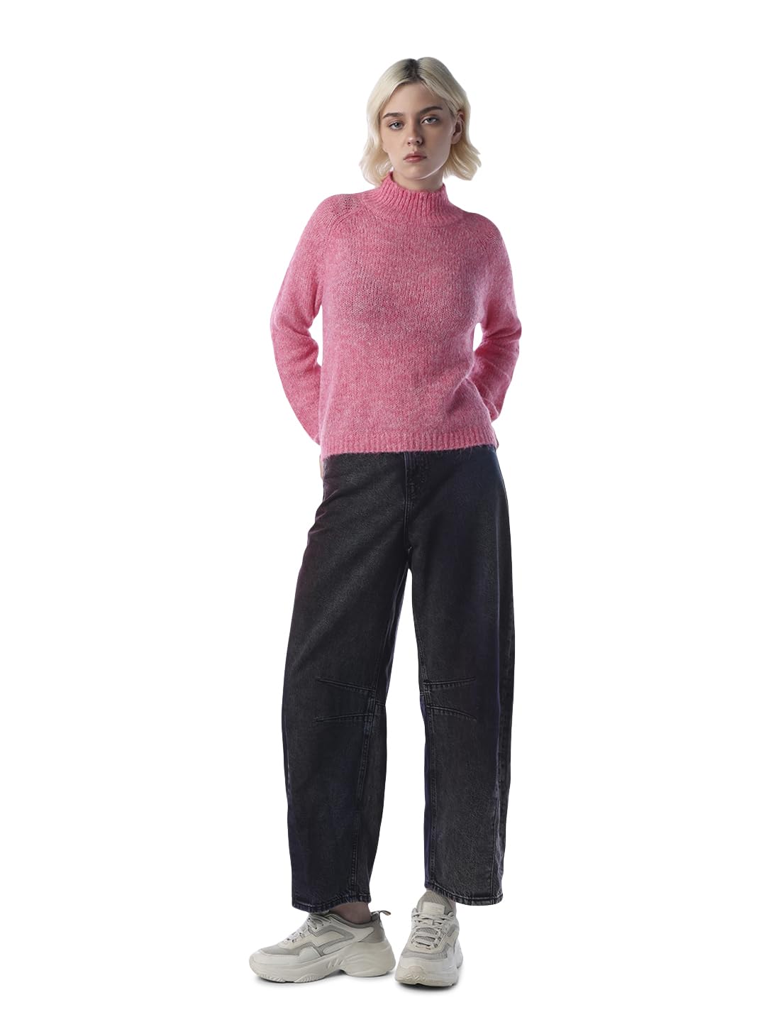 only Women's Polyester Blend Casual Pullover Sweater-picture-20