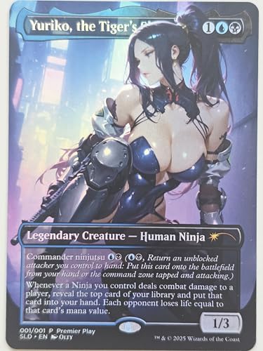 Yuriko, The Tiger's Shadow #01 Foil by OL - Alternative Custom Art Legendary Creature MTG