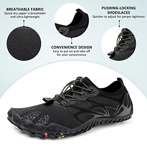 Image of ziitop Water Shoes for Men Women Beach Barefoot Swim Rock Climbing Pool Shoes Socks, Anti-Slip Breathable Quick Dry Lightweight Slip-on, Outdoor Sport Hiking Walking Boating Fishing Diving Surfing