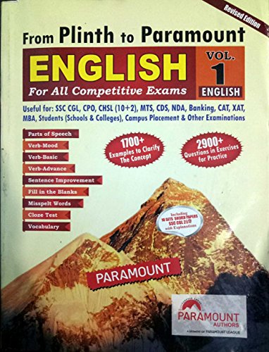 Paramount English for General Competitions Volume - 1 ( English ) 2018