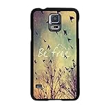 EVERMARKET(TM) Be Free Birds Cute Quote Retro Vintage Hard Case Cover for Samsung Galaxy Note 4