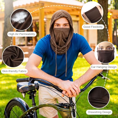 Image of Cooling Balaclava Face Mask Breathable Full Head Mask Sun Protection Neck Cover UV Face Cover for Men Women