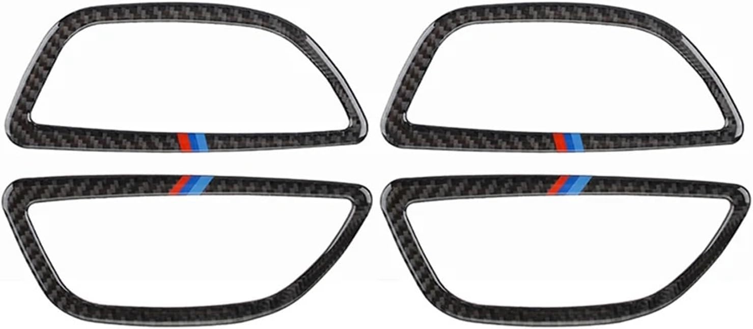 Car Door Switch Handle Frame Trim Carbon Fiber Sticker Fit for bmws 5 Series F10 2011-2017 Performance Accessories
