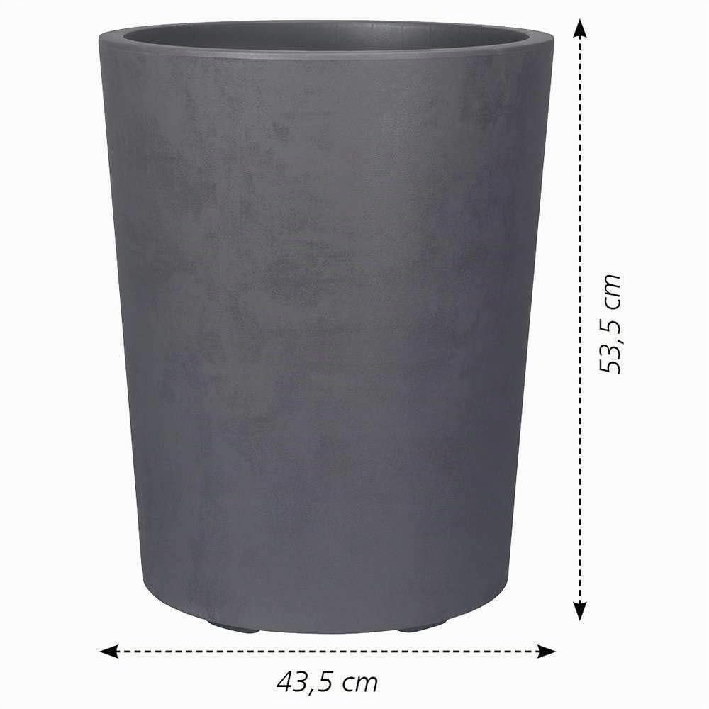 DEROMA VASI E FIORIERE - Vaso Millennium ø 43,5x53,3h Antracite