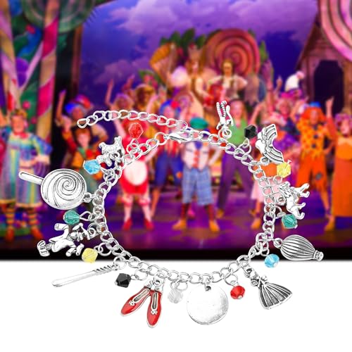 Princess Charm Bracelet Red Themed Inspired Jewelry Movie Character Gifts for Movie Lover Anime Gifts Cosplay Jewelry2