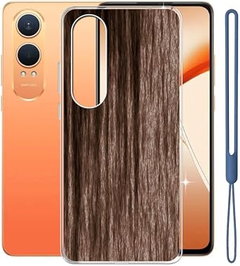 for OnePlus Nord CE4 Lite Case, Transparent Hull Soft Silicone Protective Case, Shockproof Anti-fall Shell, Ultra-thin Bumper Back Cover for OnePlus Nord CE4 Lite 6.67" - Wooden Style