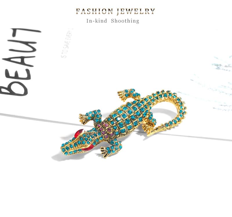 Image of Brooch pins Women Enamel Crystal Animal Insect Pin Lapel Pin Large Safety Pin