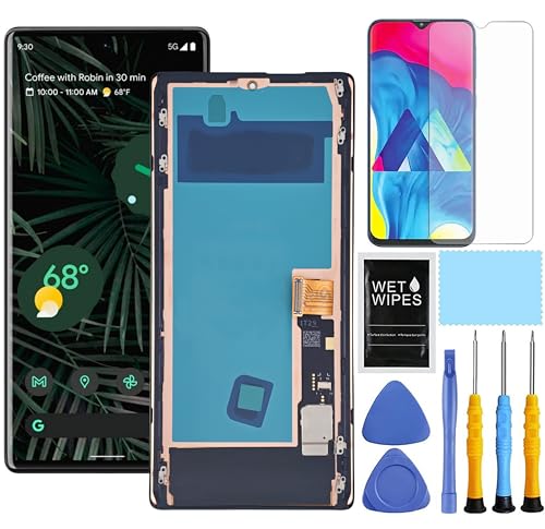 ZTOOYO Amoled for Google Pixel 6 Pro Screen Replacement with Frame for Pixel 6 Pro Screen Replacement G8VOU GLUOG LCD Display digitizer Touch Screen Assembly with Repair Part Tools